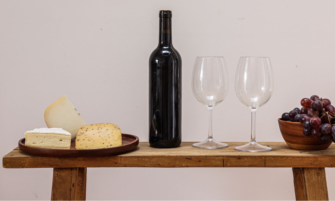 Käse und Wein