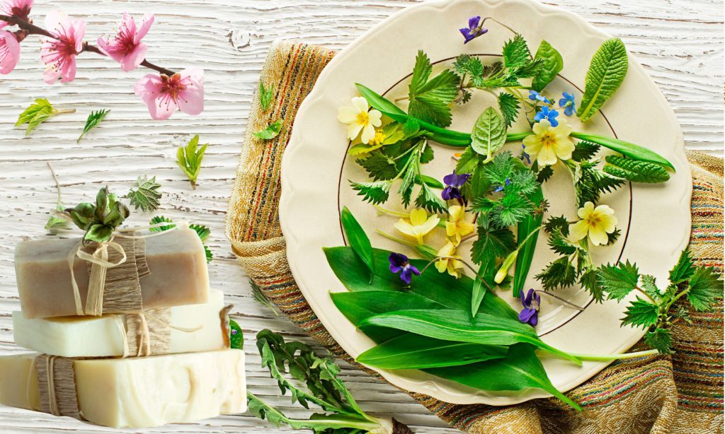 Frühling Kräuter Seifen