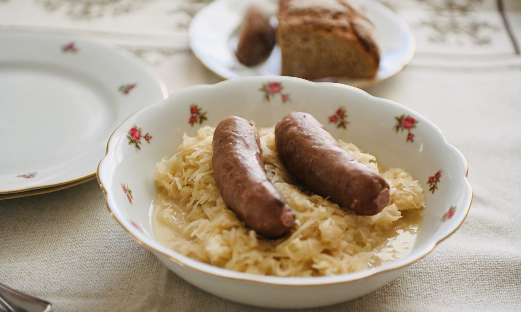 Sauerkraut mit Wurst reicht an Glutamat